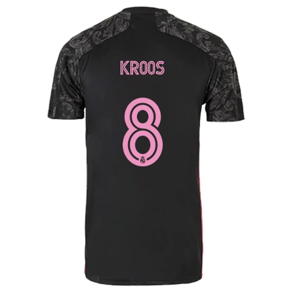 Camiseta Real Madrid Tercera Equipación NO.8 Kroos 2020-2021 Negro